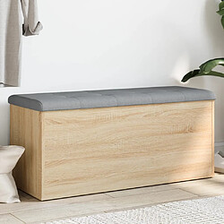 vidaXL Banc de rangement Chêne Sonoma 102x42x45 cm Bois d'ingénierie