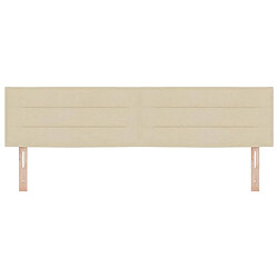 Acheter vidaXL Tête de lit Crème 180 cm tissu