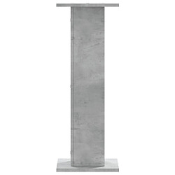 Avis vidaXL Supports de haut-parleurs 2 pcs gris béton bois d'ingénierie