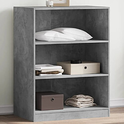 vidaXL Garde-robe gris béton 77x48x102 cm bois d'ingénierie