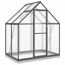 vidaXL Serre avec cadre de base anthracite 169x114x202 cm aluminium