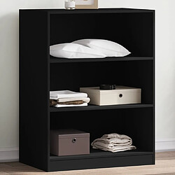 vidaXL Garde-robe noir 77x48x102 cm bois d'ingénierie