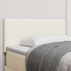 vidaXL Tête de lit Crème 100 cm Tissu en velours côtelé