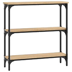 vidaXL Table console Chêne Sonoma 75x22,5x75 cm Bois d'ingénierie