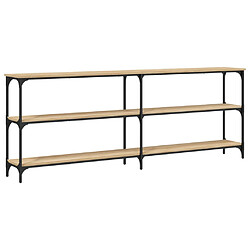 vidaXL Table console Chêne Sonoma 200 x 29 x 75 cm Bois d'ingénierie