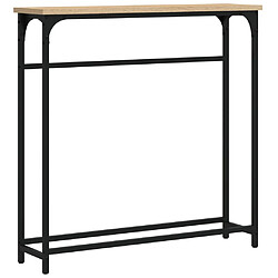 vidaXL Table console Chêne Sonoma 75x19,5x75 cm Bois d'ingénierie