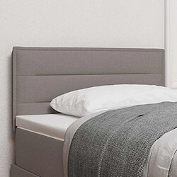 vidaXL Tête de lit Taupe 90 cm tissu