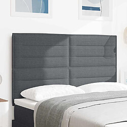vidaXL Tête de lit Gris foncé 160 cm Tissu en velours côtelé