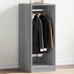 vidaXL Garde-robe sonoma gris 48x41x102 cm bois d'ingénierie