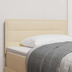 vidaXL Tête de lit Crème 100 cm tissu
