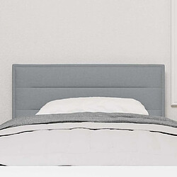 Avis vidaXL Tête de lit Gris clair 90 cm tissu