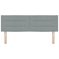 Acheter vidaXL Tête de lit Gris clair 160 cm tissu