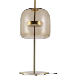 ICONIK INTERIOR Lampe de Table - Lampe de Salon LED Design - Jude Cognac