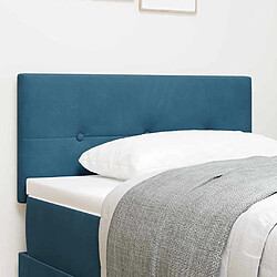 vidaXL Tête de lit Bleu foncé 90 cm Velours