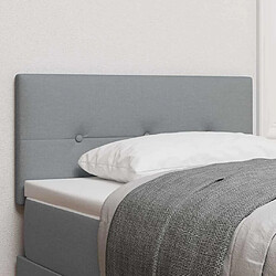 vidaXL Tête de lit réglable en hauteur Gris clair 90 cm tissu