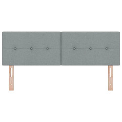 Acheter vidaXL Tête de lit réglable en hauteur Gris clair 160 cm tissu