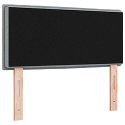Acheter vidaXL Tête de lit Gris clair 90 cm tissu