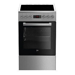 Cuisinière vitrocéramique 55l 4 feux inox - FSE57300GX - BEKO
