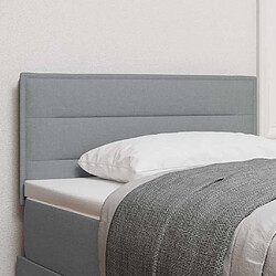 vidaXL Tête de lit Gris clair 90 cm tissu