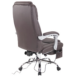 Fauteuil de bureau massant - Marron pas cher