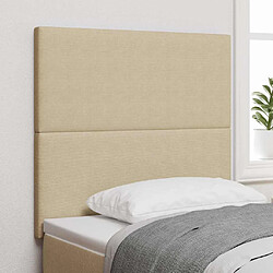 vidaXL Tête de lit Gris Vert Clair 100 cm Tissu en velours côtelé