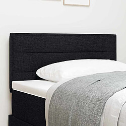 vidaXL Tête de lit Noir 90 cm tissu