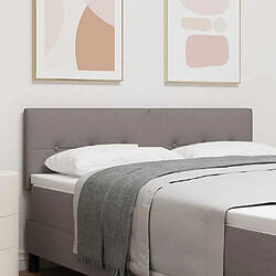 vidaXL Tête de lit réglable en hauteur Taupe 160 cm tissu