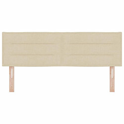 Acheter vidaXL Tête de lit Crème 160 cm tissu
