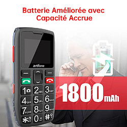 Artfone téléphone portable - Noir