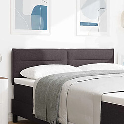 vidaXL Tête de lit Marron foncé 160 cm tissu