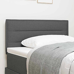 vidaXL Tête de lit Gris foncé 90 cm tissu