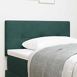 vidaXL Tête de lit Vert foncé 90 cm Velours