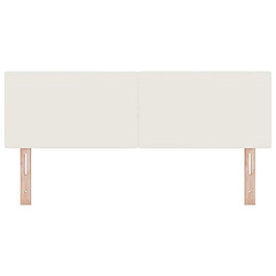 Acheter vidaXL Tête de lit Crème 160 cm Tissu en velours côtelé