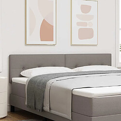 vidaXL Tête de lit réglable en hauteur Taupe 180 cm tissu