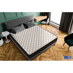 DAGOSTINO HOME Matelas Mousse 140x190 Elegance - Ferme - Réversible - Côté Été/hiver - H18 Cm
