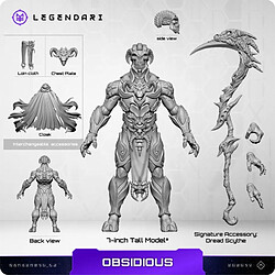 Legendari - Figurine 1/10 Obsidious 18 cm pas cher