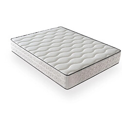 DAGOSTINO HOME Matelas Mousse 160x200 Firenza - Ferme - Réversible - Côté Été/hiver - H25 Cm