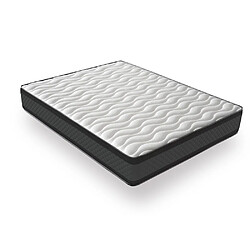 DAGOSTINO HOME Matelas Mousse 140x190 Montecarlo - Ferme - Réversible - Côté Été/hiver - H20 Cm