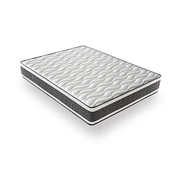 DAGOSTINO HOME Matelas Ressorts Ensachés 160x200 Montecarlo - Ferme - Réversible - Côté Été/hiver - H25 Cm