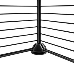 Helloshop26 Cage pour compagnie 28 panneaux - Noir