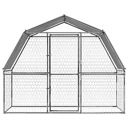 Cage pour chiens argentée Acier Galvanisé - Helloshop26