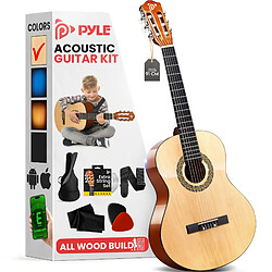 PYLE Guitare Acoustique Débutant 91 cm