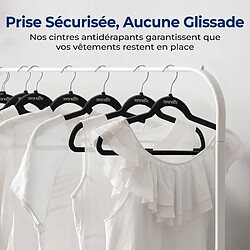 Avis Serenelife Cintres velours antidérapants - Noir
