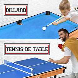 Serenelife table de billard multijeux 4 en 1 pas cher