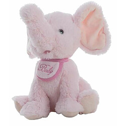 BigBuy Éléphant en Peluche Pupy Rose - 21 cm