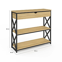 Idmarket Console 1 tiroir Wayne pas cher