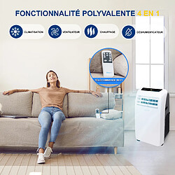 Avis Climatiseur Portable - SereneLife - 9000 BTU - Blanc - télécommande