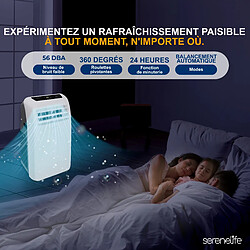 Climatiseur Portable - SereneLife - 9000 BTU - Blanc - télécommande pas cher