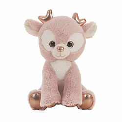 BigBuy Jouet Peluche Renne - Rose - 28 cm