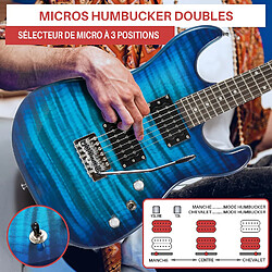 PYLE Guitare Électrique Humbucker